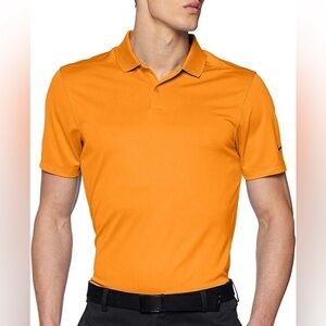 Nike Dry Victory Solid Men's Golf Polo Short Sleeve Orange Size S